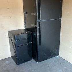 Fridge And Mini Fridge 
