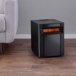 Amazon Basics Portable Eco-Smart Space Heater - Black