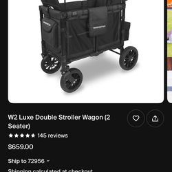 Wonderfold Luxe 2 Seater Wagon With Accessories 