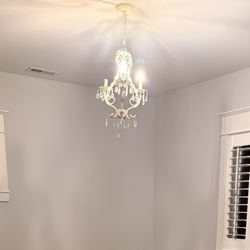 Pottery Barn Kids White Chandelier 
