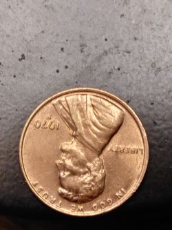 1970 (S) penny ,obverse and reverse die error