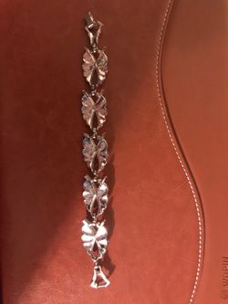 Antique silver clad bracelet