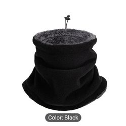 Windproof Warm Neck Scarf with
Soft Fleece - Breathable Winter Cycling &
Outdoor Scarves, Dual-Purpose Cold Weather
Accessory, Solid Color [New]