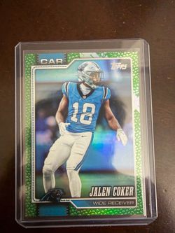 Jalen Coker Topps Carolina Panthers Trading Card 65/99