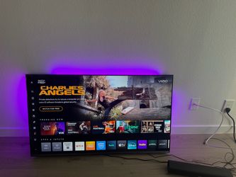 55 Inch Vizio Tv  , LED lights and mount.