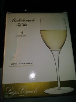 Luigi bormioli Michelangelo masterpiece gold label wine glasses