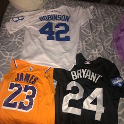 Lebron Dodgers Kobe, Robinson Jersey for Sale in Buena Park, CA - OfferUp