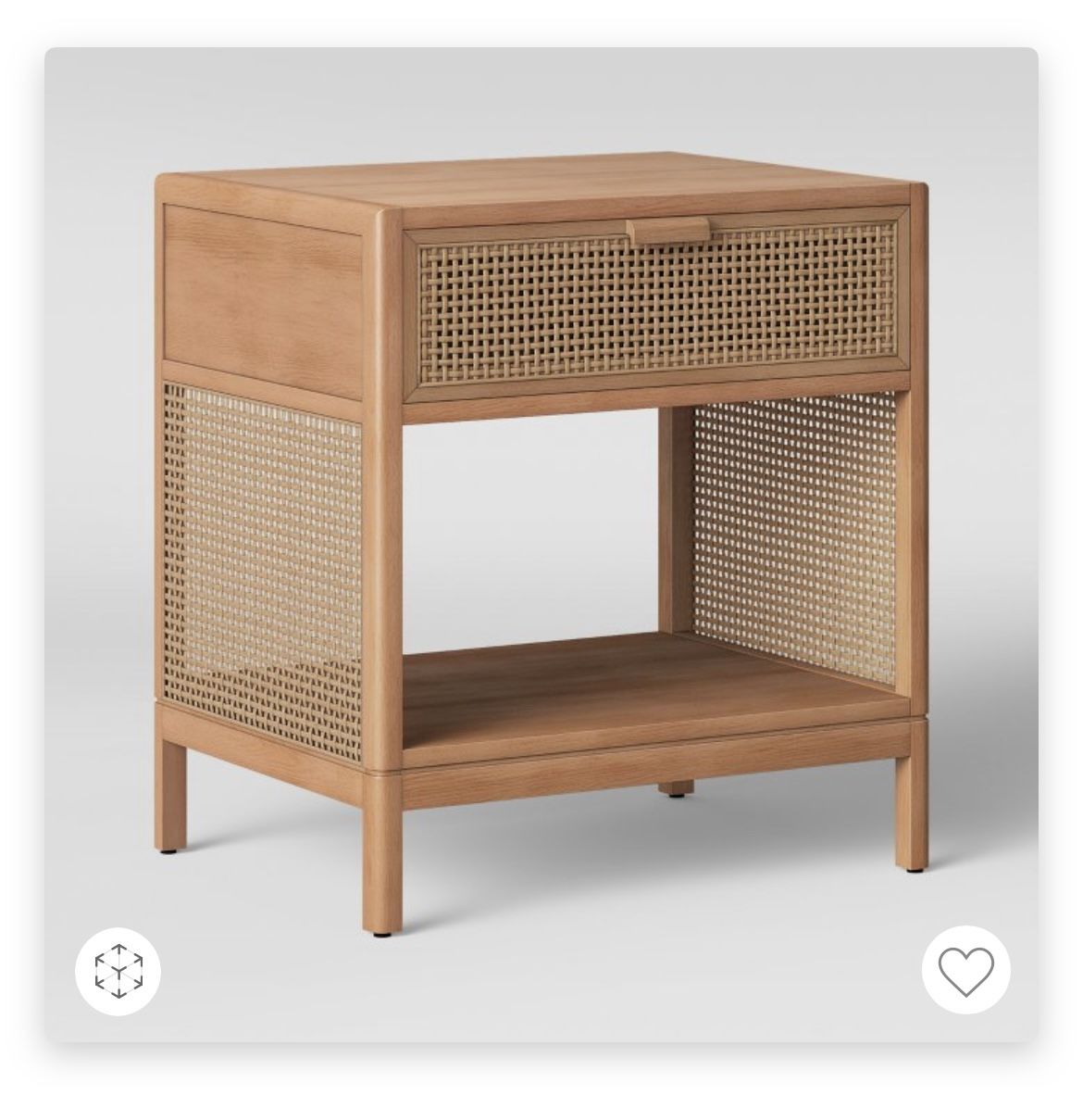 Cane Accent Table Nightstand with Drawer - Threshold™