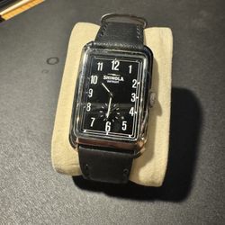 Original Shinola Watch – Rectangle (Black Dial)