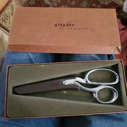 Gingher - 8" Dressmaker's Scissors / Shears - Chrome Plated - Made in Brazil