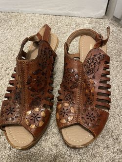 Women Huaraches Size 23 In Mexico 