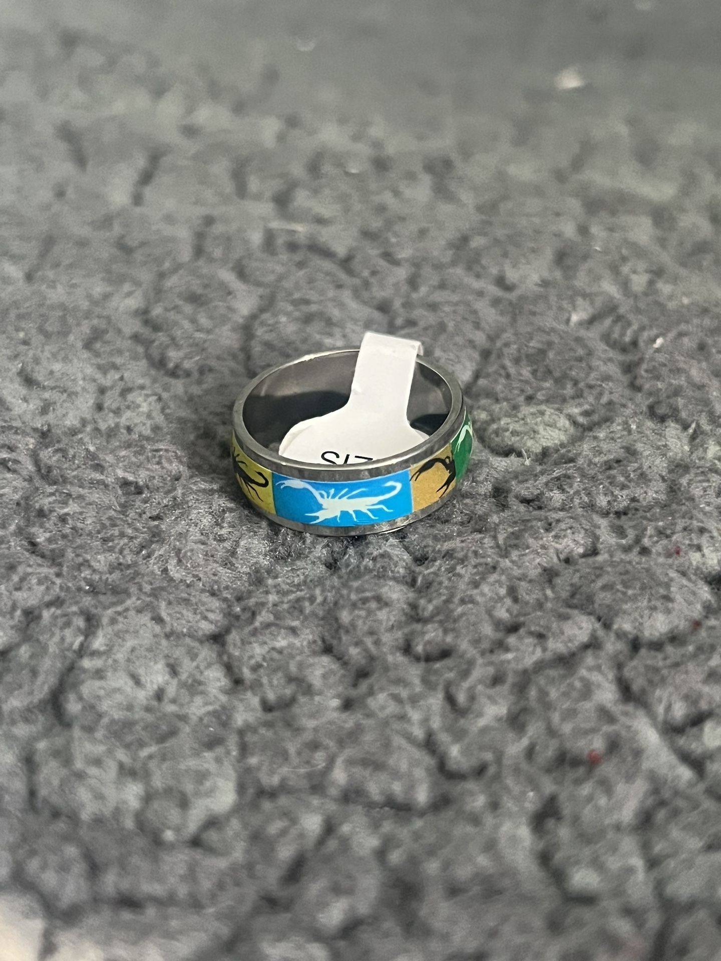 Stainless Steel Color Changing Mood Ring – Size 12.5