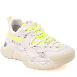 Steve Madden- White Platform Athletic Power Sneaker 