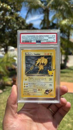 Pokemon TCG Celebrations Classic Collection Rockets Zapdos 15/132 🔥