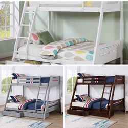 $299 Twin Full Bunk Bed Not Including Mattress 