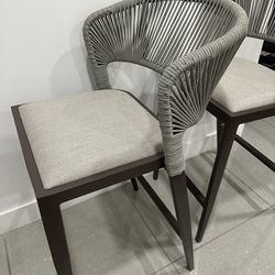 4 Purple leaf Counter high stool