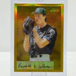 Topps Bowman Heritage GOLD Randy Johnson Baseball Card /175