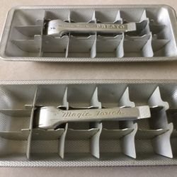 VINTAGE ALUMINUM ICE CUBE TRAYS