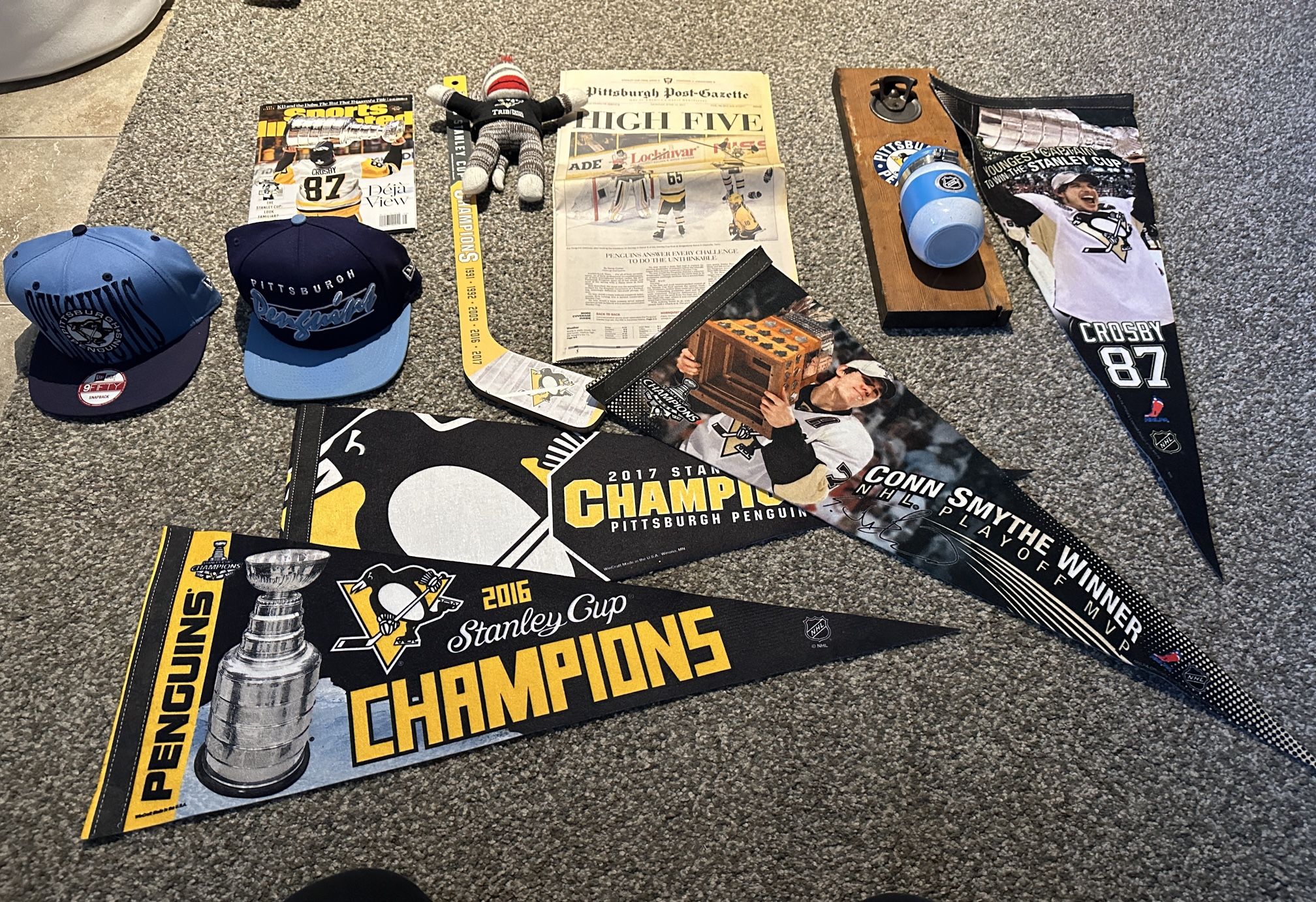 Pittsburgh Penguins Stuff - Pennants, Hats, Stanley Cup Etc