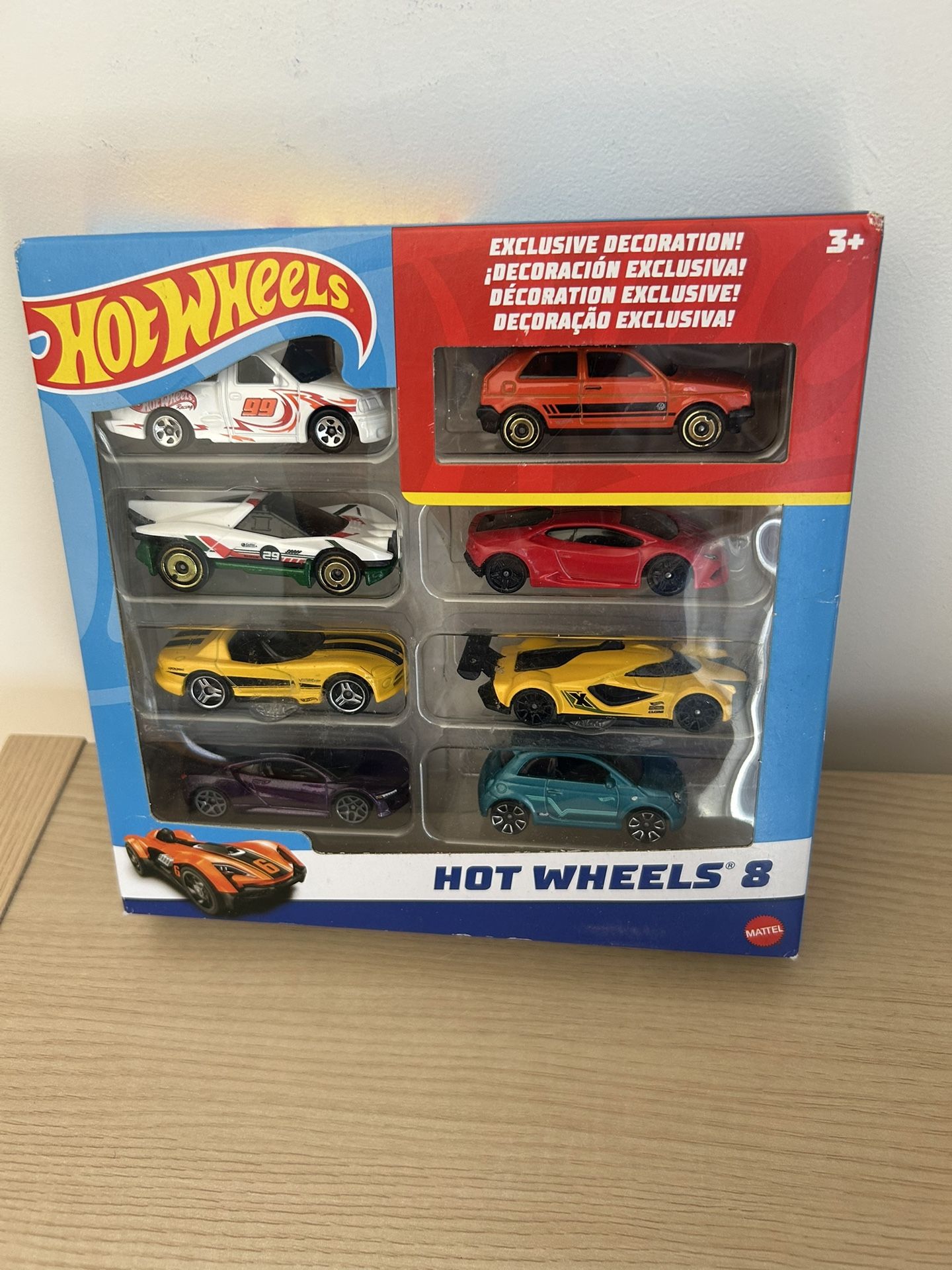 Hot Wheels 8 Pack Lamborghini VW Golf Acura