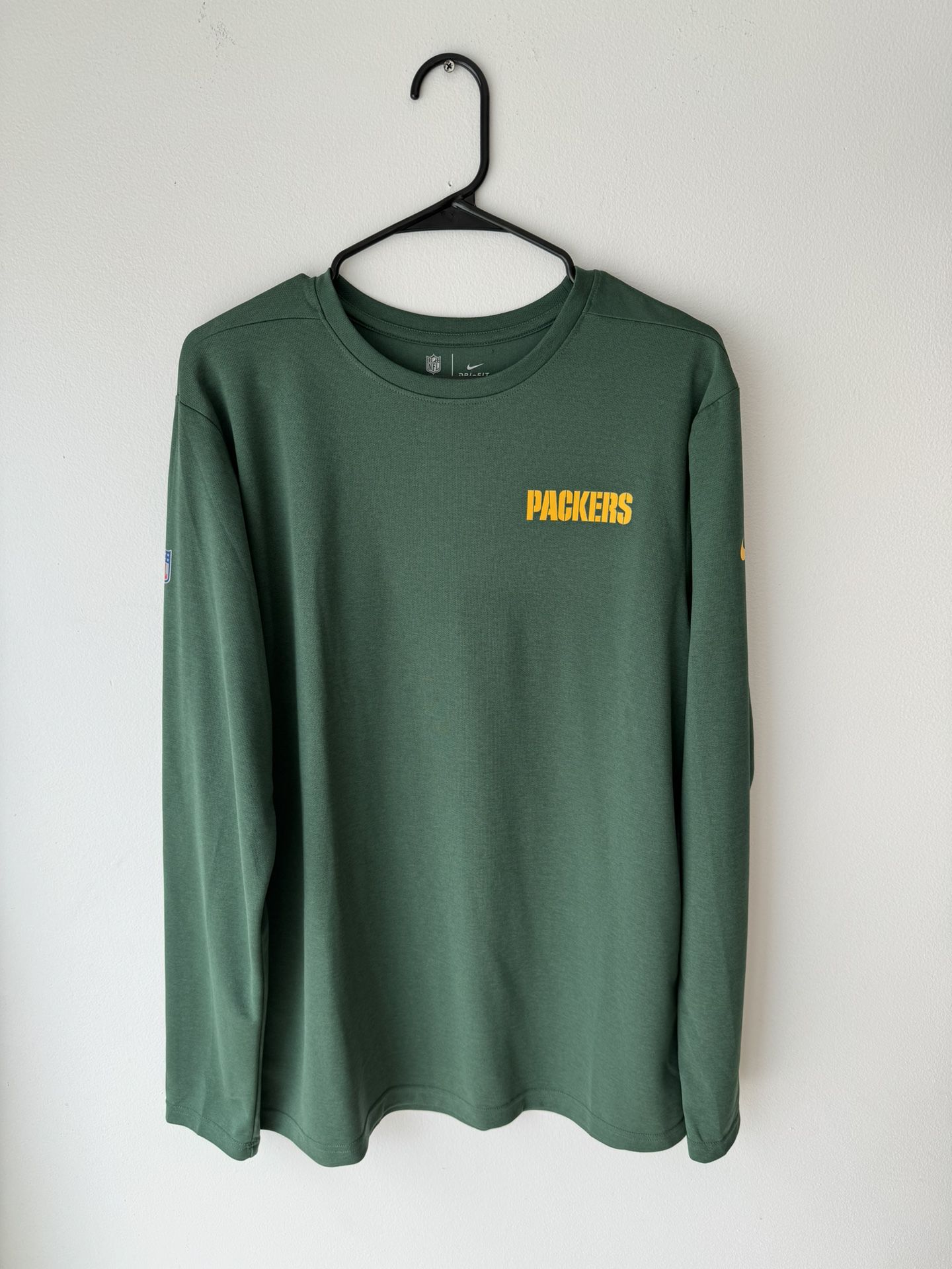 NWOT Green Bay Packers Nike Sideline Coaches UV Long Sleeve Performance T-Shirt
