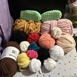 Chenille Yarn Assortment + Extra