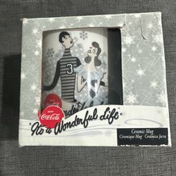 Coca-Cola Melange Pictures It's a Wonderful Life Mug Favorite Classics w/Box New