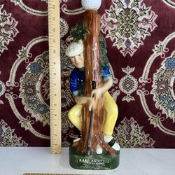 Vintage Golfer Decanter