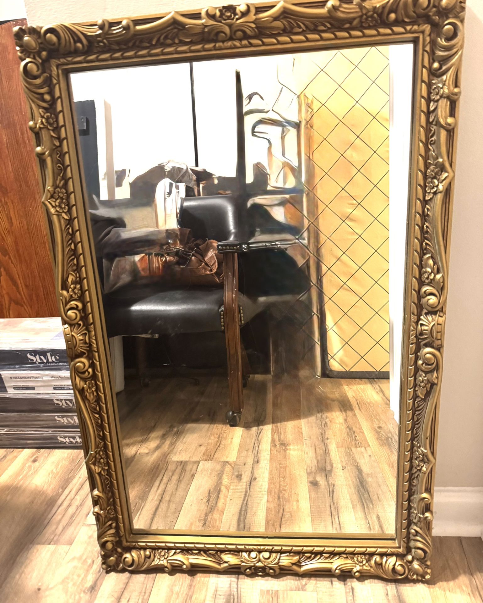 Antique Bronze Mirror