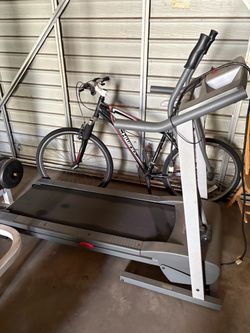 Treadmill with Upright Handlebars