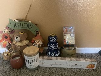 Fall Pumpkin House Decor Set