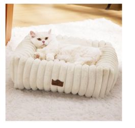 Plush Pet Bed for Cats and Dogs