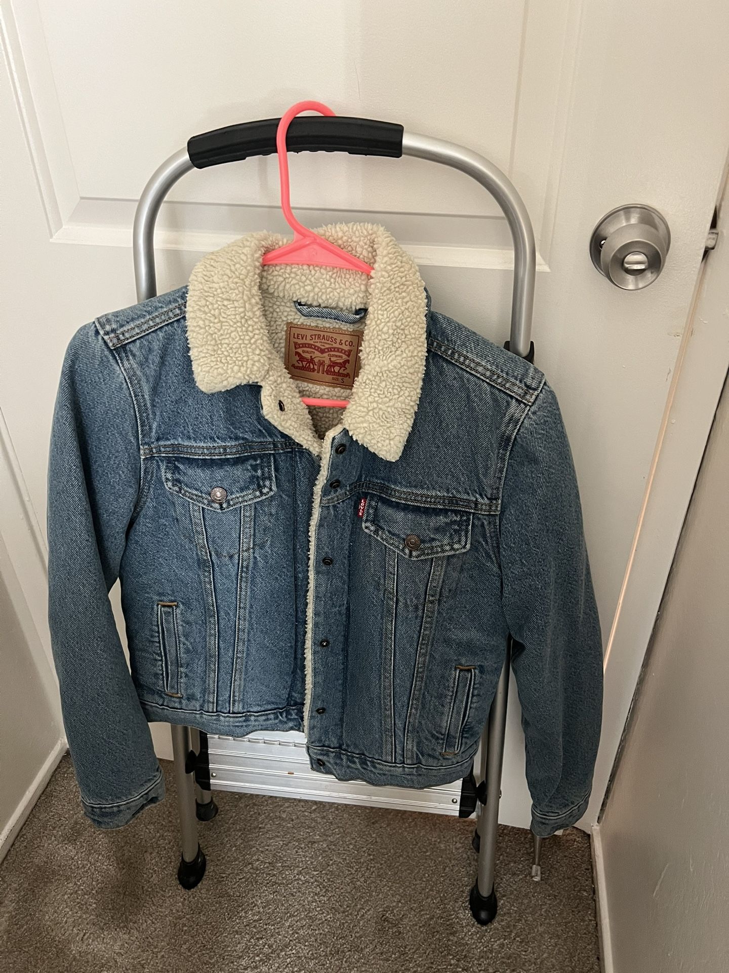Levi Sherpa Trucker Jacket Sm