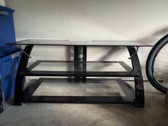 Glass tv stand