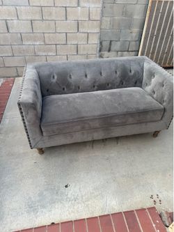 Gray Sofa with Pillows