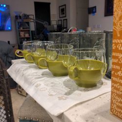 Classic Pyrex Glass/Plastic Mugs