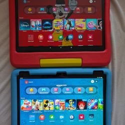 2 X 10.1" 13 Generation Amazon Fire Tablets 