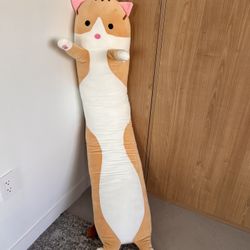Long Cat Plush Pillow Soft Cat Hugging Pillow Stuffed Animal - Gato Almohada