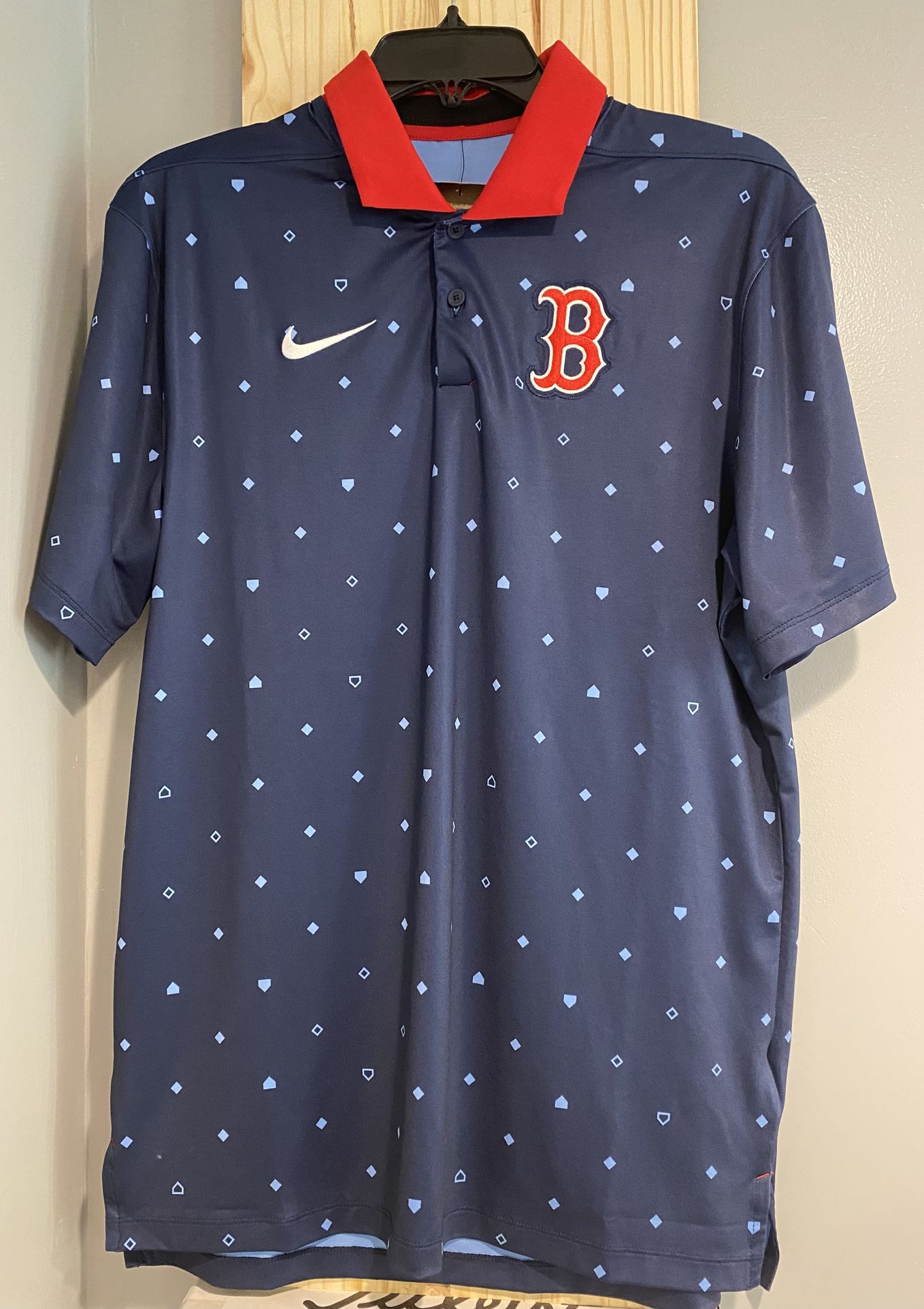 Men's Nike Navy Boston Red Sox Legacy Icon Vapor Performance Polo Small