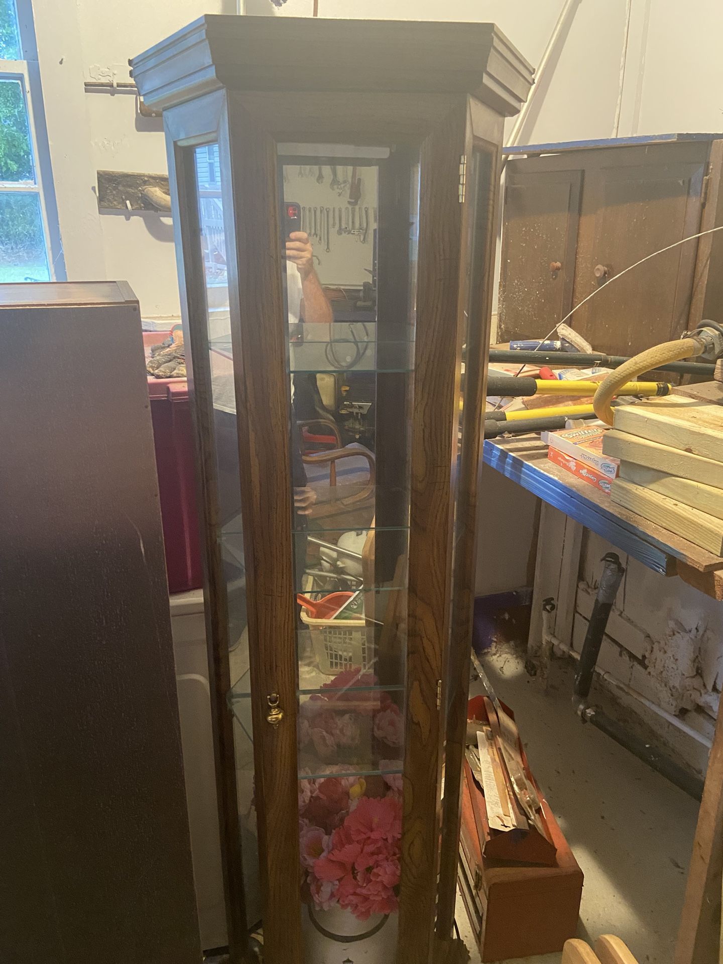 Antique Wood/Glass Cabinet