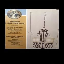 Chandelier 5 Lights new in box