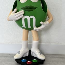 Large Green M&M Store Display Advertising character