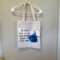 New Without Tags Disney Cinderella Tote Bag Be Kind Have Courage And Always Believe In A Little Magic