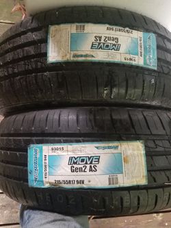 New and used tires for car.