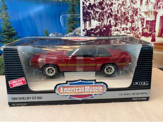 1:18 Scale 1969 Ford Shelby Mustang GT-500 Diecast Car. New Unopened by Ertl American Muscle