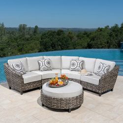 5 Piece Rounded Patio Set