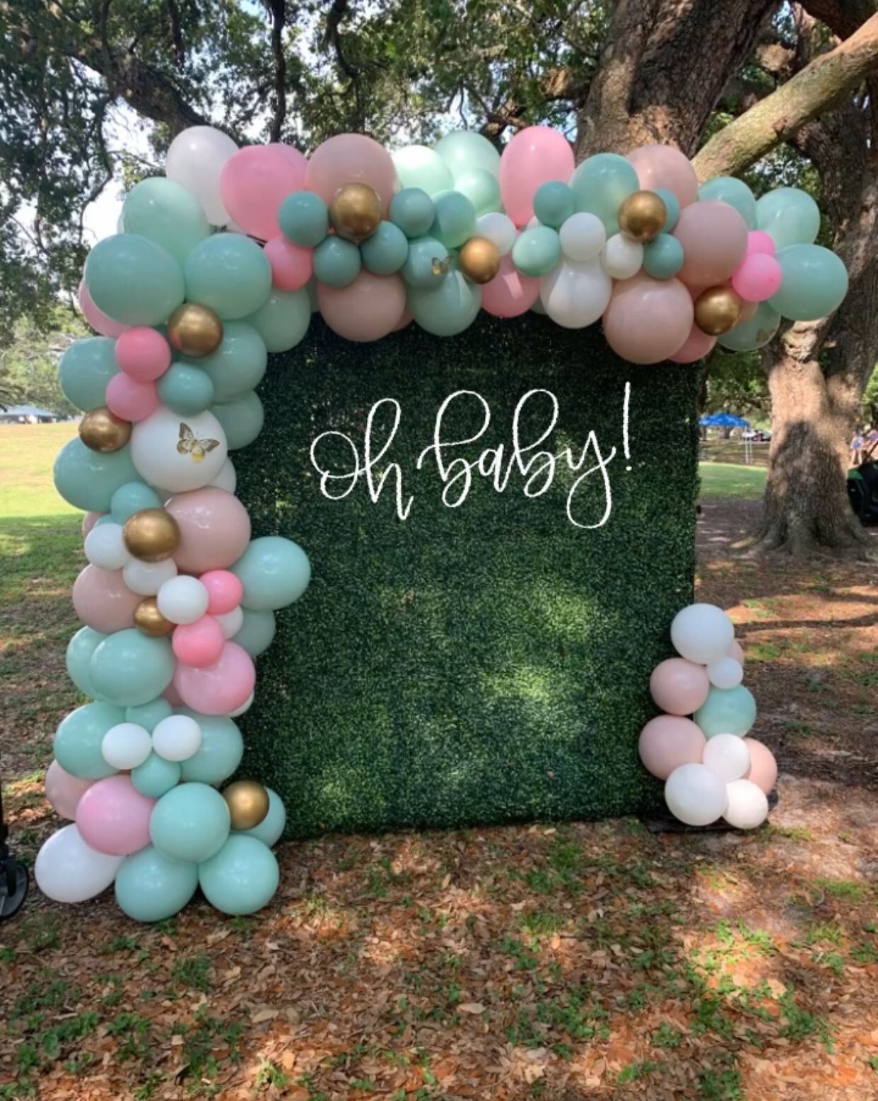 organic balloon arch /Baby Shower-birthday -party-decoration