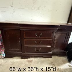Wood Buffet Console