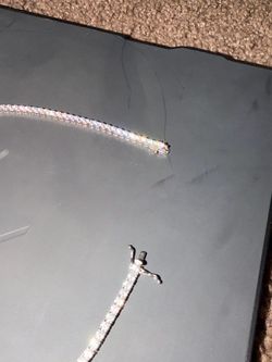 Silver Crystal Tennis Necklace