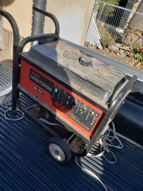 GENERATOR CRAFTSMAN 4000 wtt for Sale in Phoenix, AZ OfferUp